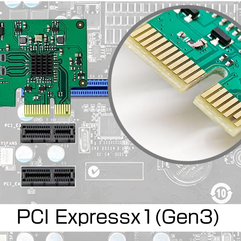 Area Toretto 5Gbps PCI Express x1 LAN RJ45 Network Expansion Board with Low (Gen3) Board, Heatsink, Profile, SD-PE5GL-B