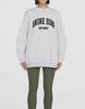 Women's Classic Letter Embroidered Fleece Sweatshirt - 2022 Autumn/Winter Collection