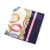 POBING Silk Scarf Luxury Brand Melt Chain Neckerchief Muslim Headscarf Square Scarves Lady Foulard Female Bandana 100*100CM