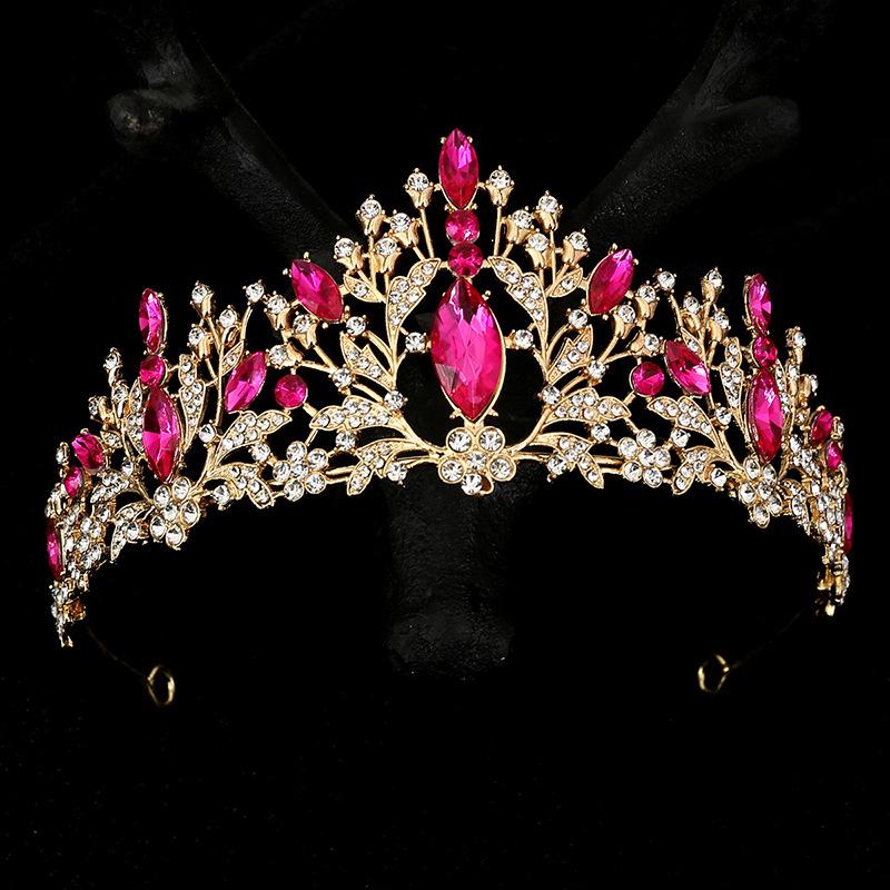 Bridal Jewelry Wedding Tiara Princess Crown Birthday Party Performance Crown Flower Headband Hair Accessories Tiara