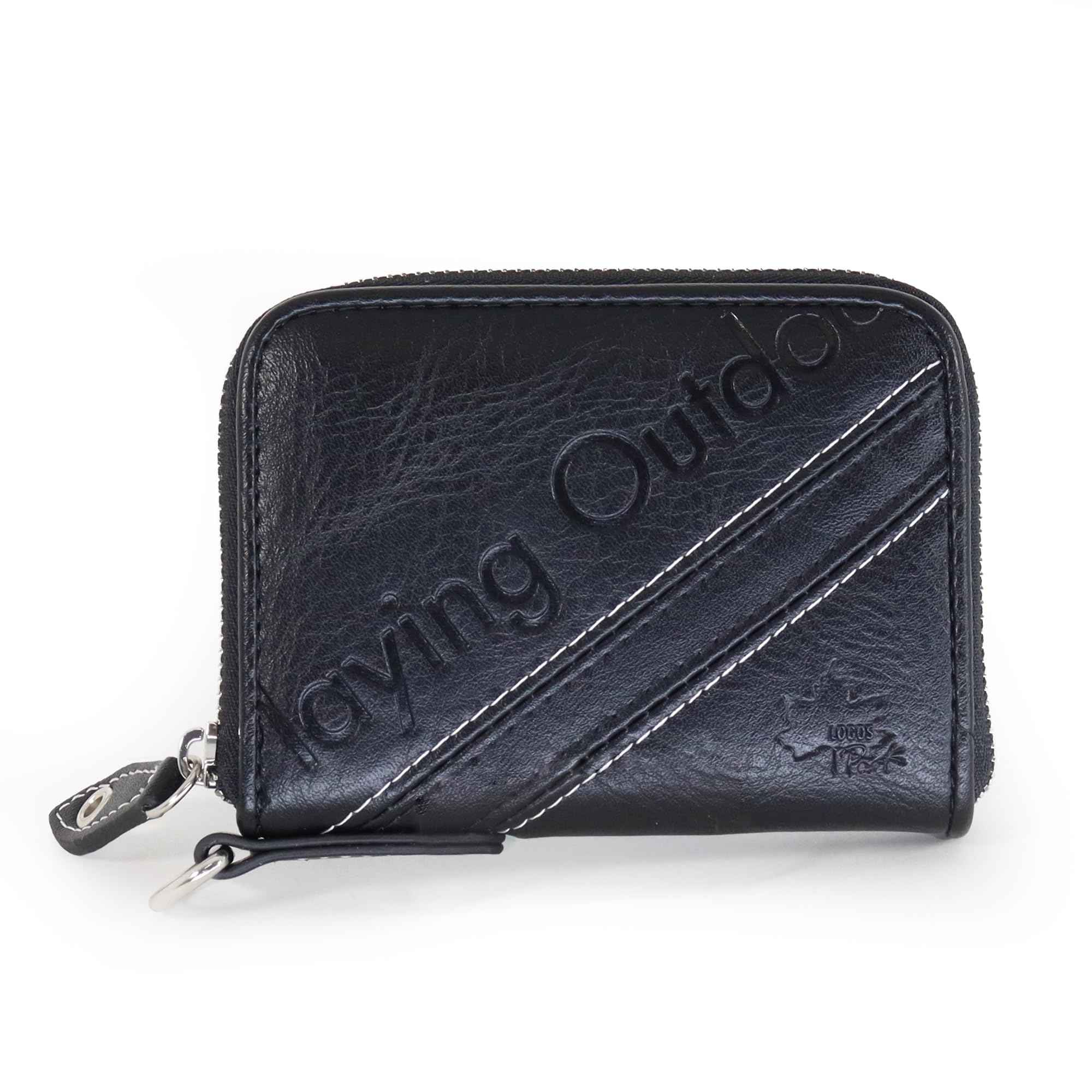 

Logo Spark Men s Coin Purse with Card Slots, Two-Tone Design, Black, for Boys and Kids