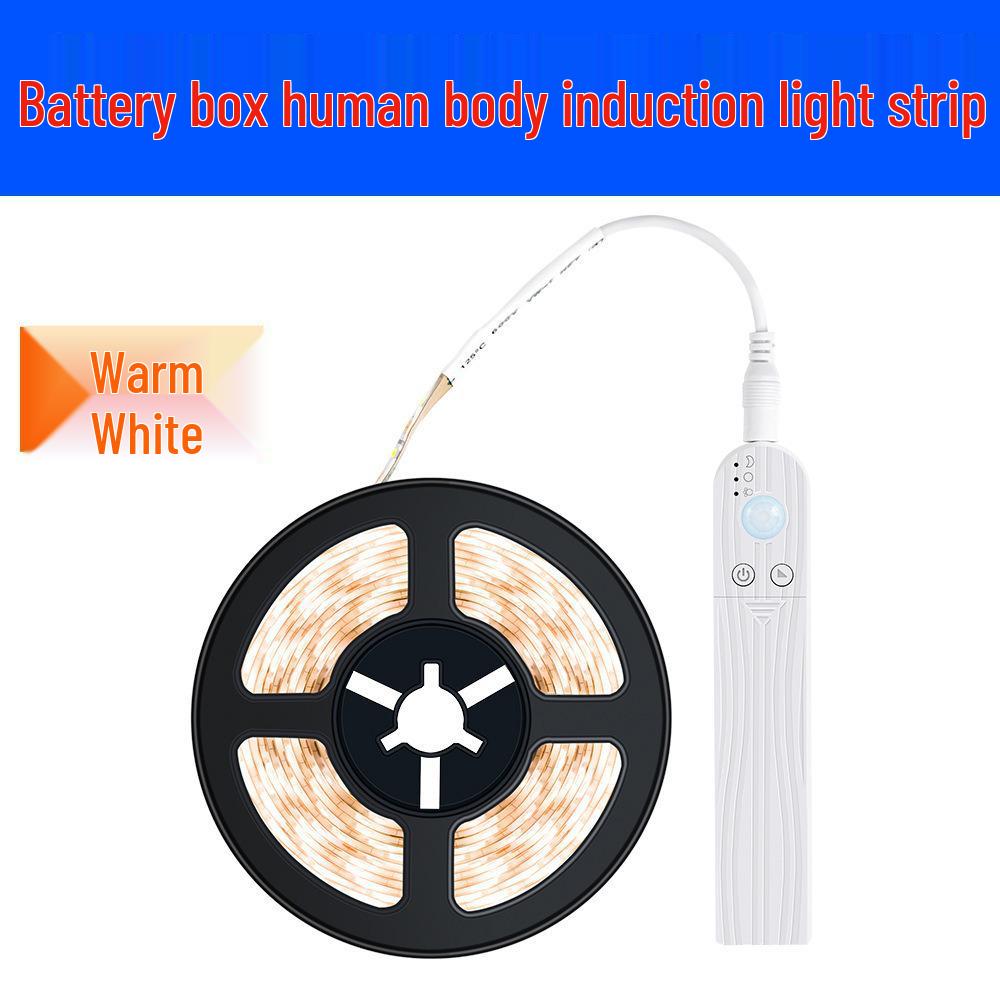 Waterproof 5V LED Strip with Motion Sensor for Wardrobe, Cabinet, and Stairs