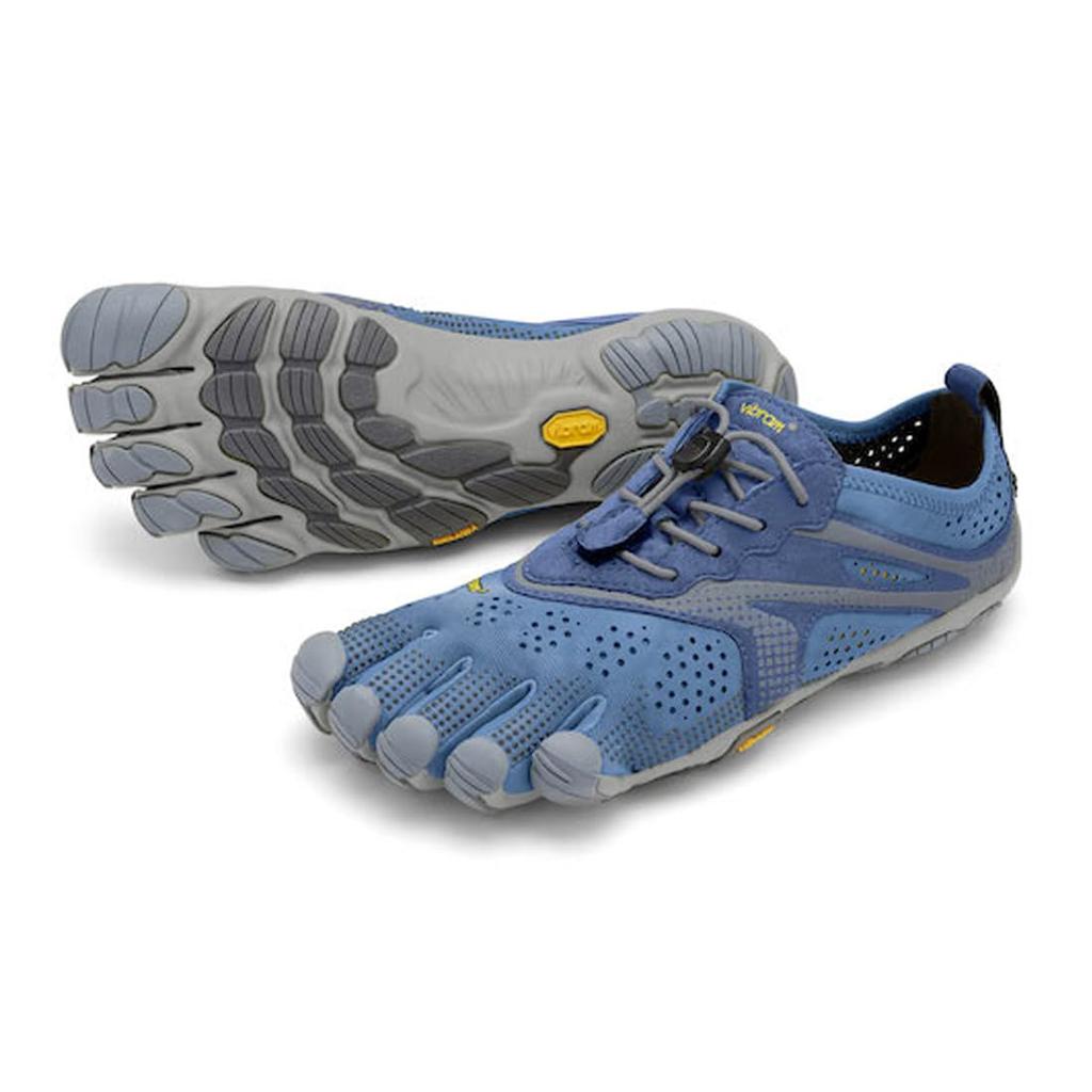 Five Shoes for 20W7003 EU38 [Vibram] [Vibram Fingers] Women's Five-Toe Running, Walking, Training, Exercise, Women's V-Run Blue/Blue (23.0cm) [Used]