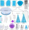 150pcs Cake Decorating Kit Baking Supplies Tools with Cake Turntable,Cake Pans Set for Beginners and Cake Lovers