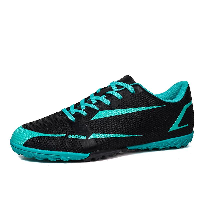 Men‘s Football Shoes Ankle Futsal Soccer Shoes Breathable Spiked Soccer Cleats Outdoor Training Sneakers Teenagers Football Boot