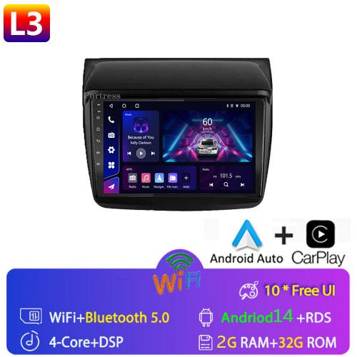 For Mitsubishi Pajero Sport 2 L200 Triton 2008 - 2016 Car Radio 2 Din Android Auto Multimedia Carplay 2din DVD GPS Navigation
