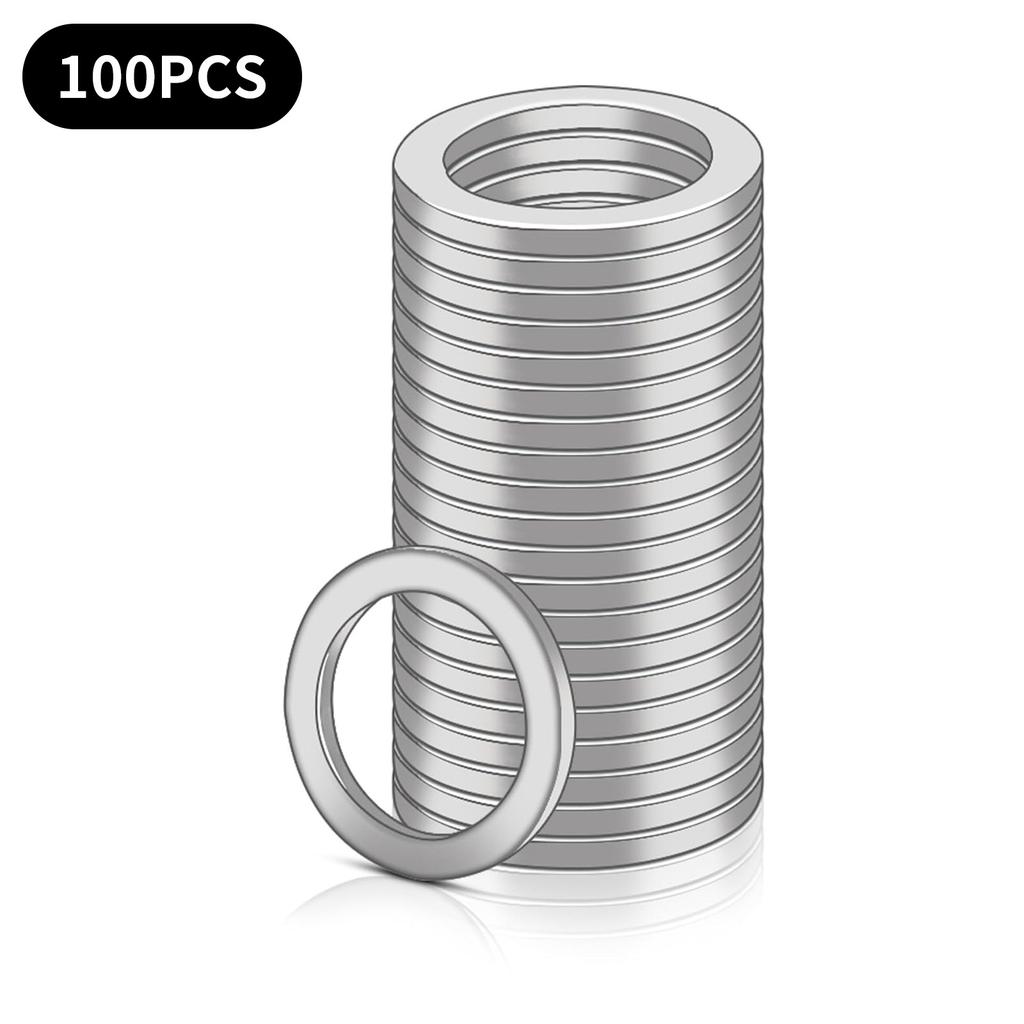 Stainless Steel M10 Round Flat Washers 1.5mm Thick for Door Hinges and Home Repairs Construction Mechanical Applications
