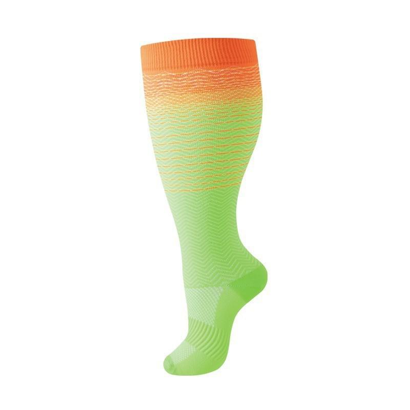 Cross-Border Plus Size Compression Sport Socks - High Elasticity for Obesity