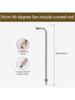 25°/90°/U High Pressure Washer Extension Wand With CurvedHead Rod Cleaning Tool With 1/4 Quick Connector Lance Spear for car