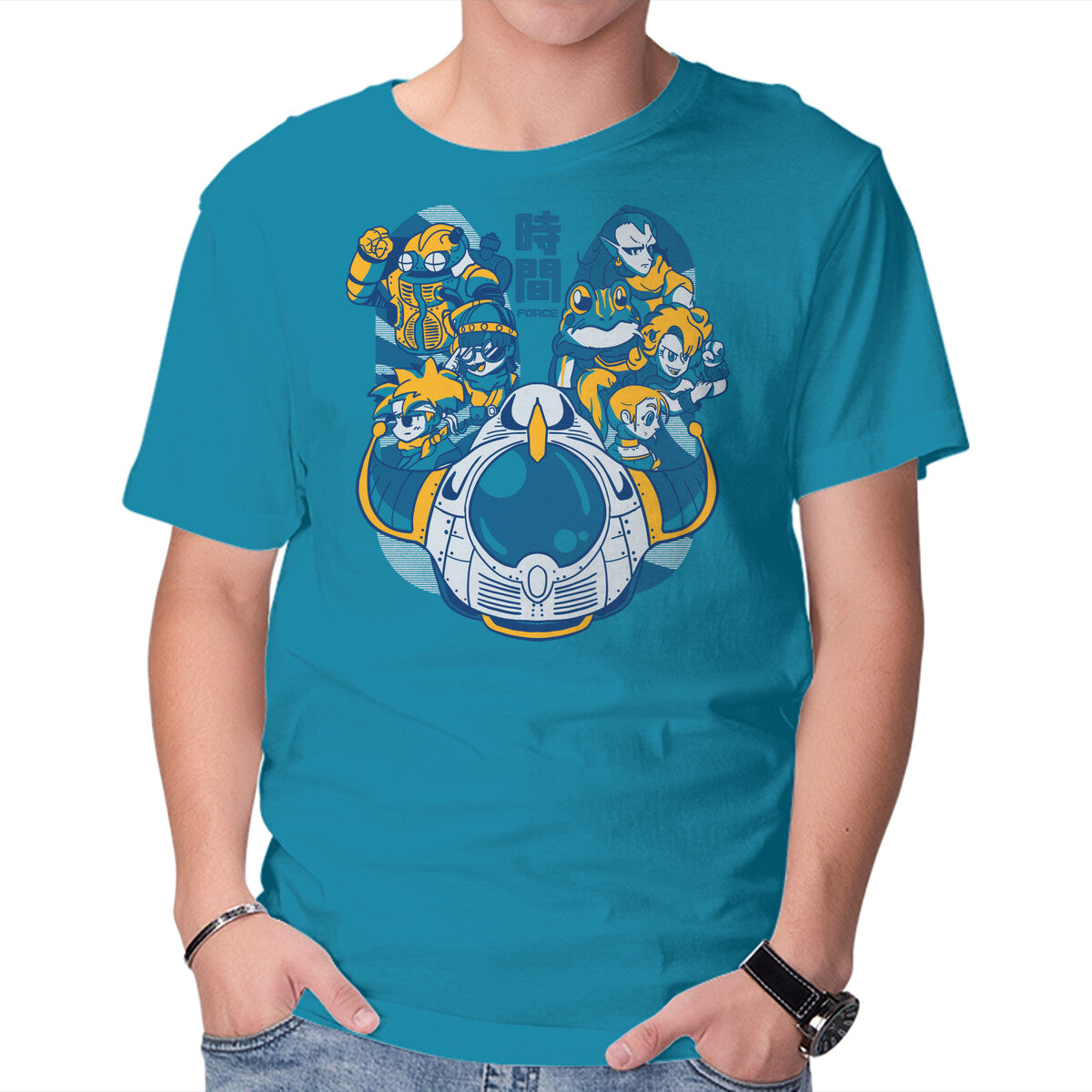 Unisex Crew Neck T-Shirt The Time Travelers Graphic Short Sleeve Casual Tee S