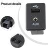 1PC 28023-4BA0B For Nissan 2013-2019 Auxiliary AUX Stereo Adaptor Audio Socket