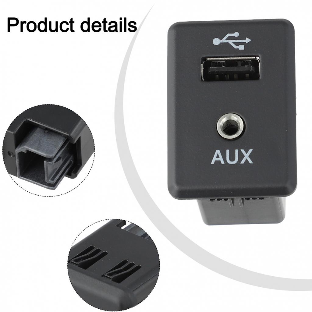 1PC 28023-4BA0B For Nissan 2013-2019 Auxiliary AUX Stereo Adaptor Audio Socket