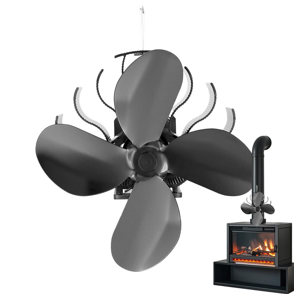 Ofenventilator Ohne Strom Holzofenventilator Wärmegetrieben Heizbedarf Leise für Innen Zuhause Kaminofen Pelletrohr Winter