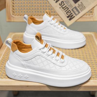 Mode Hoge Kwaliteit Herenschoenen Nieuwe Leer Comfortabele Casual Schoenen voor Mannen Zachte Zool Sneakers Klassieke Buiten Wandelschoenen Wit Schoenen Mocassin