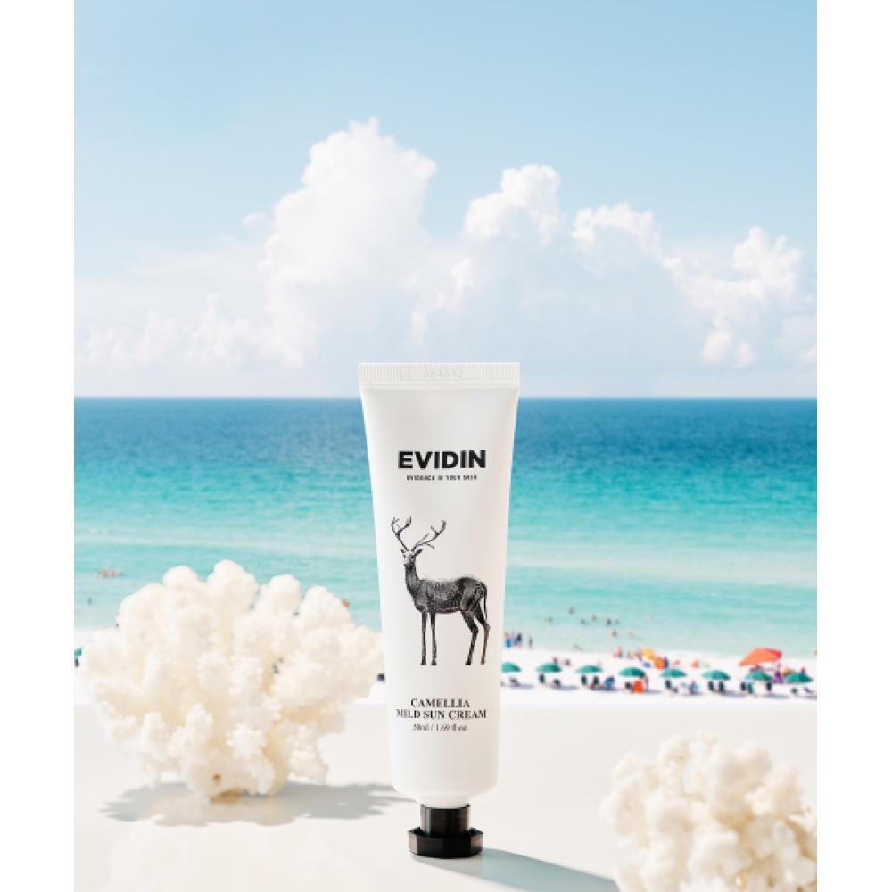 Evidence In Your skIn Camellia Sun Care Set  Foam Cleanser 150ml+Sun Cream 50mlx2 