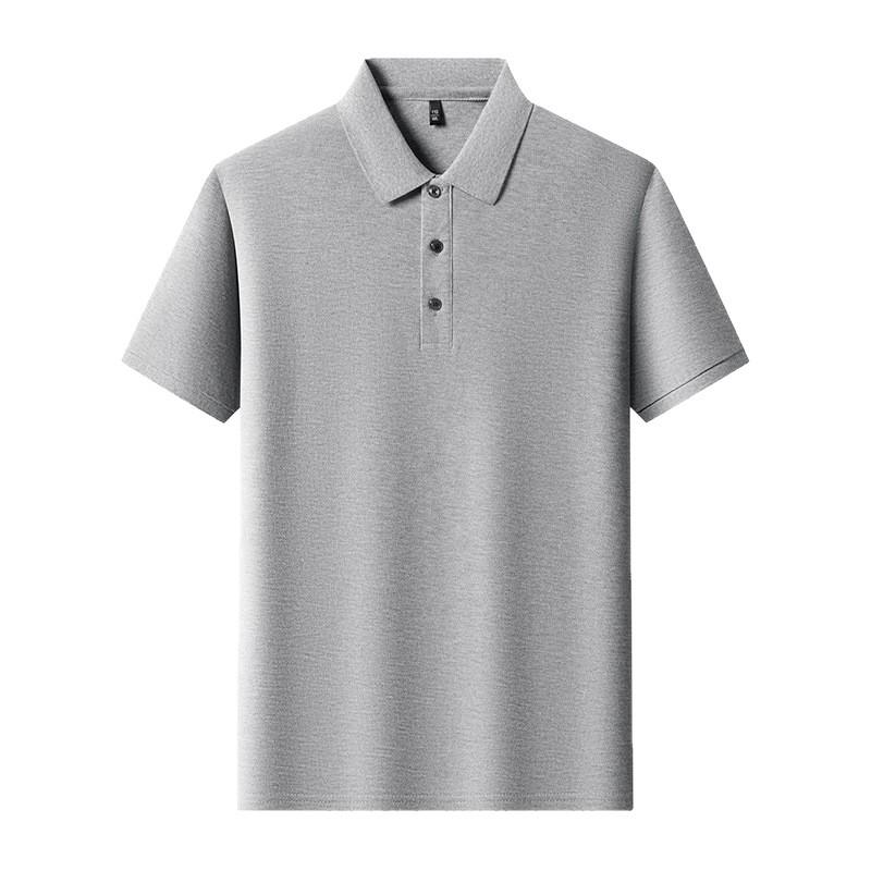 Short Sleeve Polo Shirt Men's Summer Business Casual Fashion Versatile Lapel Collar Loose Fit T-Shirt