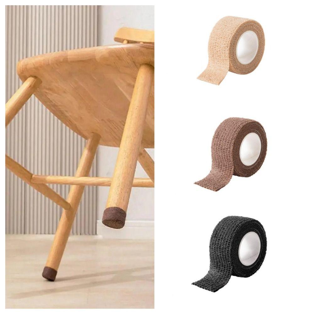 4 Rolls Self Adhesive Furniture Foot Pad Tape Non Woven Chair Legs Pad Home