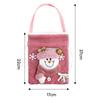 Plush Christmas Candy Bag Cloth Christmas Gift Drawstring Bags Santa Claus Gift Bags  Female/Girls