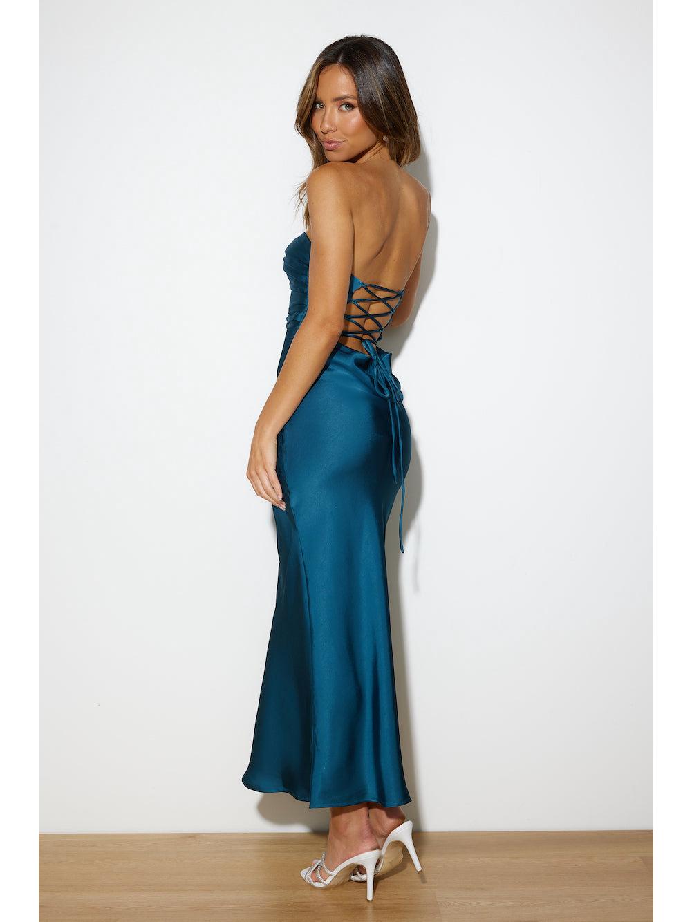 

Милое облегающее платье без рукавов на весну и лето Extra Large павлин голубой