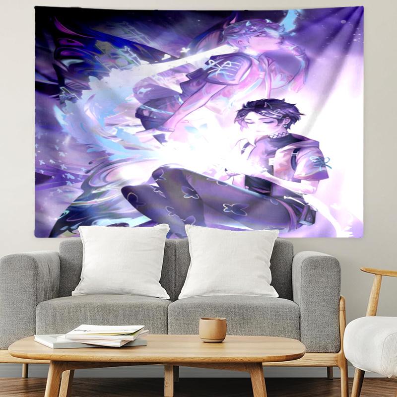 VALORANT Tapestry, Wall Hanging Tapestry, Pattern Tapestry for Dorm Bedroom Living Room Wall Art Photography Backdrop