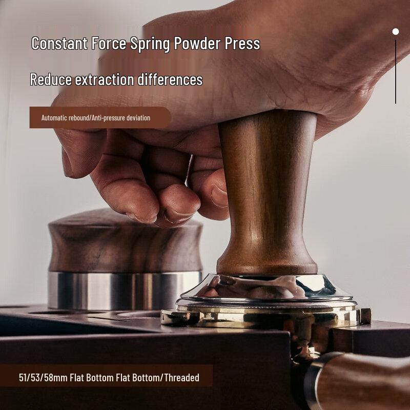 Massivholz Elastischer Espresso Tamper