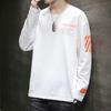 Men's Korean Style Long-Sleeve Slim Round Neck Sweater Shirt for Spring