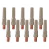 10PCS NonStick Coating Welding Nozzles for 15AK For MIG Promotes Clear Weld Path and Reduces Slag for Better Results