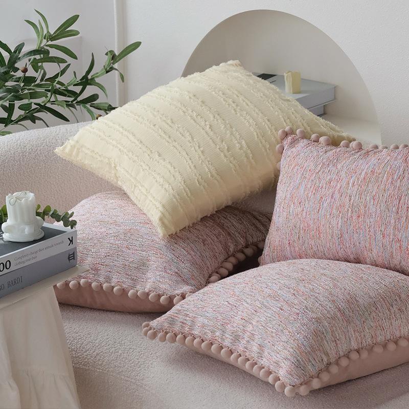 Nordic Ins Ball Pillow Cushion Soft Sofa Living Room Children's Room Cushion Cover