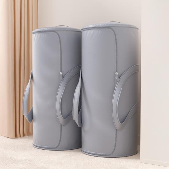Yousheng Rolled Quilt Storage Bag Comforter Storage Tote with U-Shaped Large Opening Zippered Storage Bag with Reinforced Handles for Beddings