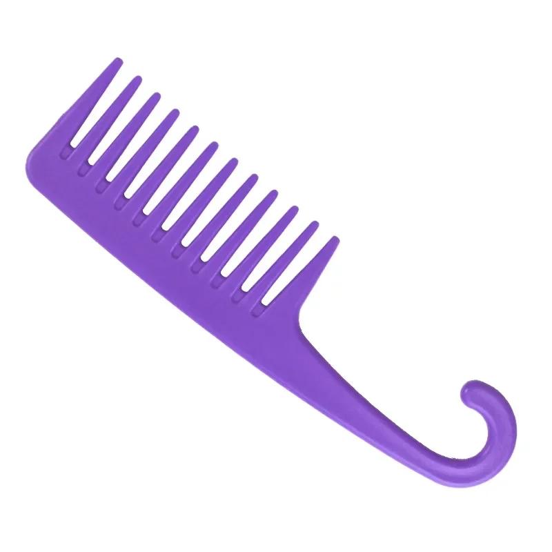 Thick Wide Tooth Comb Heat Resistant Hairdressing Hair Brush Durable Plastic Anti Static Detangling Hair Comb for Curly Wet Hair