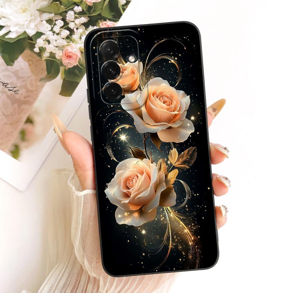 For Samsung Galaxy A56 A36 Cute Cat Flower Cartoon Phone Case For Samsung A36 A56 5G Shockproof Soft Silicone Covers Bumpers