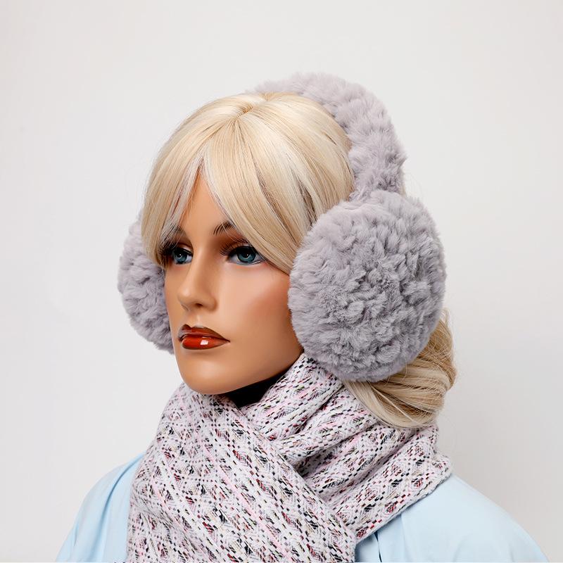 2024 Women's Winter Velvet Earmuffs: Thickened, Foldable Design for Warmth Outdoors