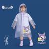 Children's Cartoon Rain Poncho: Transparent, Heavy-Duty for Kindergarten and Primary School Boys and Girls