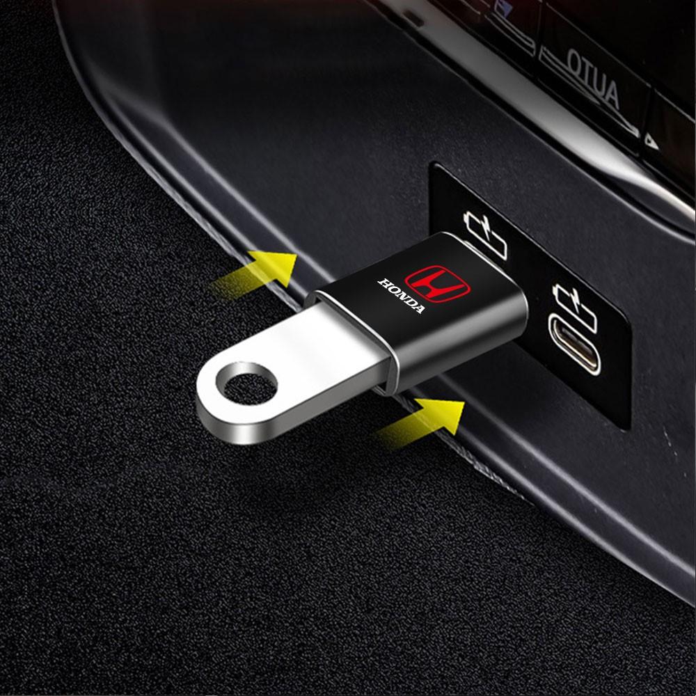 Car USB Cable Converter OTG Adapter Phone Charging Converter For Honda Civic CRV Hrv Jazz CITY Accord CR-Z VTEC Vezel Insight