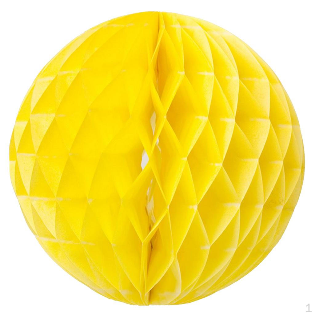 

6 Inches 15cm Lantern Honeycomb Lanterns Wedding Party decor Yellow