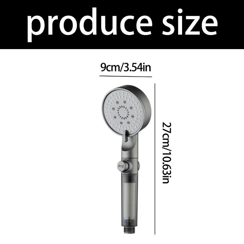 5 Sprays Mode Power Washing Shower Head with Universal Connector and Long Service  Meltblown Filter