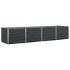 Planter Anthracite 385 X 100 X 75 Cm Galvanized Steel