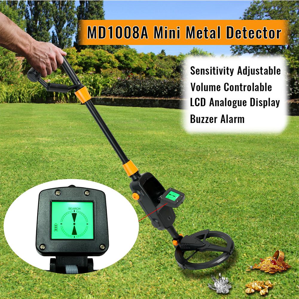 underground treasure metal detector, tracker with waterproof search coil MD1008A handheld metal gold detector pointer,