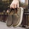 Men's Sporty Breathable Mesh Shoes Lightweight Comfortable Casual Slip-On Summer Shoes Round Toe Non-Slip Rubber Outsole