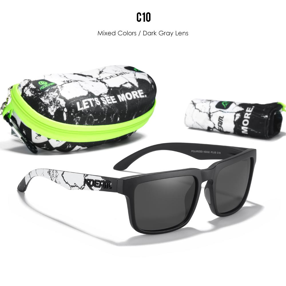 KDEAM Large Size Men's Sunglasses Polarized Photochromic Night Vision Goggles Oversized Sun Glasses With 154mm Width KD332 PLUS