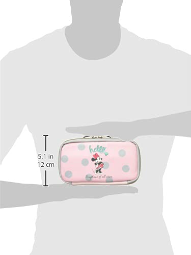 Daigo Disney Pencil Case, Multi-Pen Case with Pocket, Minnie Mouse N1713