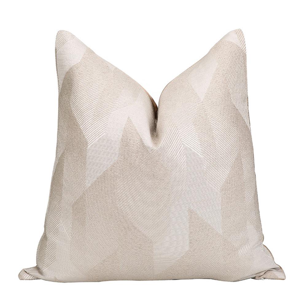 Custom Geometric Art Texture Jacquard Sofa Pillowcase - Decorative Soft Cushion Cover