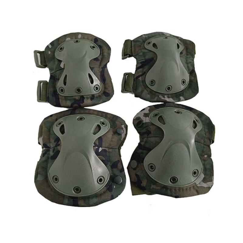 Ceyu Tactical Camouflage 4-Piece Knee and Elbow Pad Set