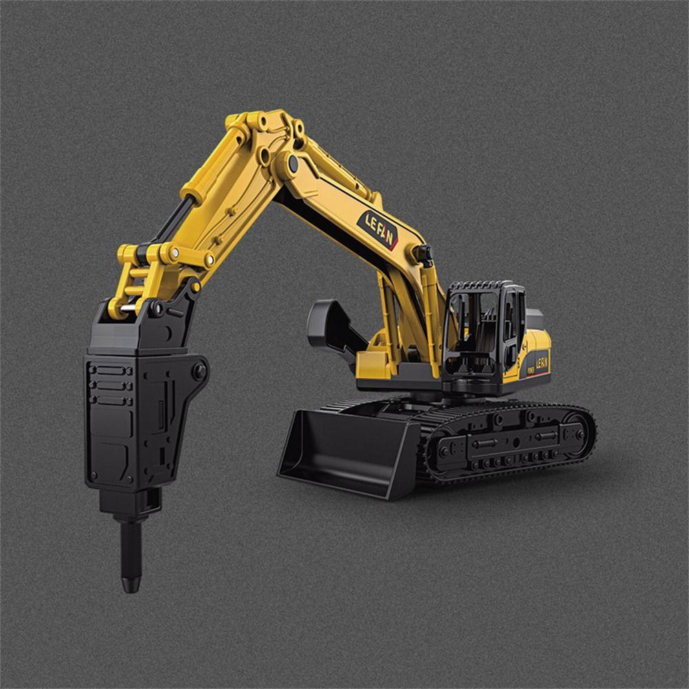 Drill Excavator Engineering Models Cars Model Toys Inertial Truck Toy  For Boys