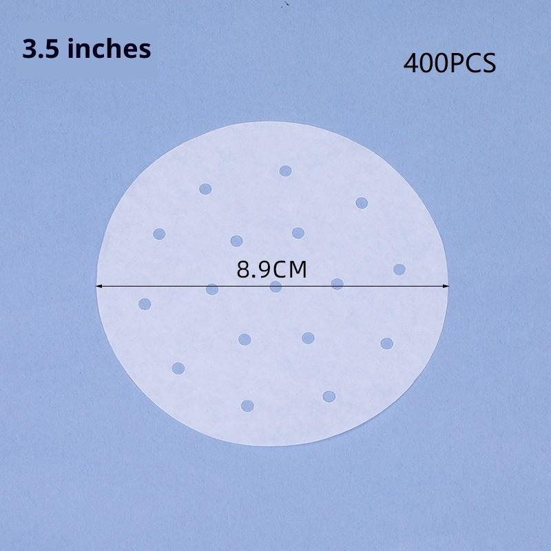 100/400 Stück Einweg-Dampfpapier Backpapier Silikonölpapier Antihaft-Dampfbeständiges Papier Dampfgitter für Brötchen