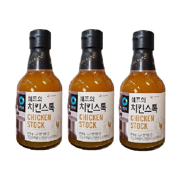 Chungjungone Chefs Premium Liquid Chicken Stock 340g x 3 Pack