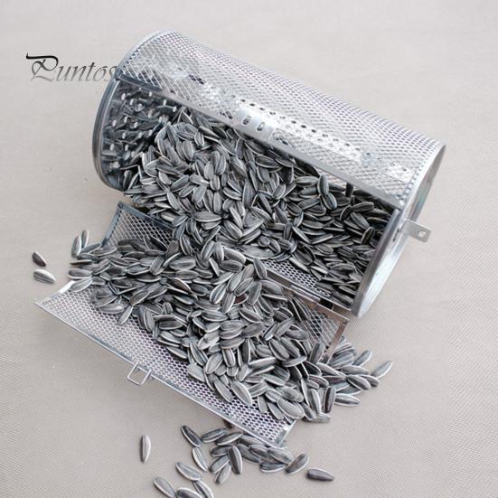 Rotating Grill Cage Stainless Steel 360 Degrees Rotating BBQ Cage Dishwasher Safe Rolling Grill Basket for Chicken Wing Vegetable Fish Even Grilling