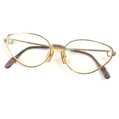 Occhiali Trinity Con logo in metallo Oro bordeaux uomo Usati
