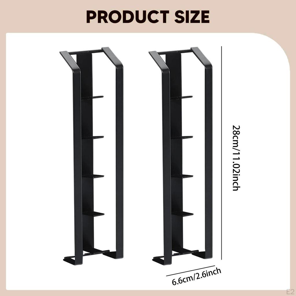 2 Pieces Sticky Coffee Pod Holder Bar Accessories Side Mount Sturdy Space Saving Capsule Rack