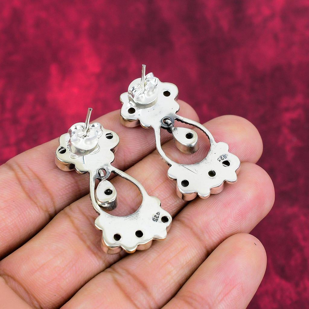 Perlmutt Ohrringe, 925 Sterling Silber Ohrringe, handgefertigter Edelsteinschmuck, Geschenke für die Frau, brandneue Ohrringe